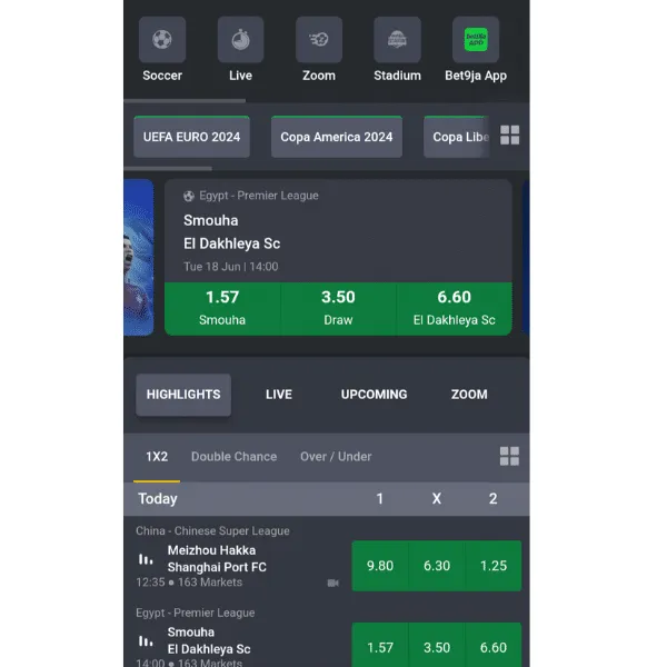 Bet9ja sports betting