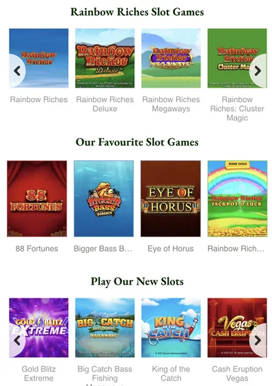 Rainbow riches slots