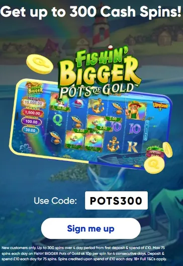 mrq 300 free spins special sign up offer