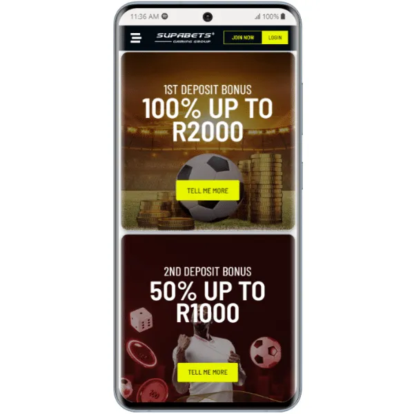 Supabets app welcome bonus