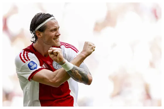 Wout Weghorst celebrating his goal for Ajax || Credit - Imago