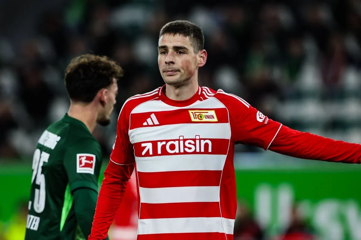 Union Berlin's Andrej Ilic pictured in action