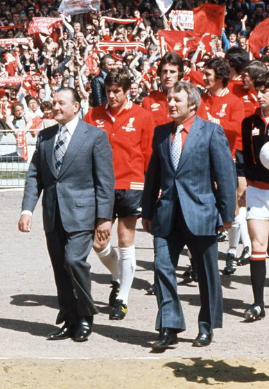 Paisley and Docherty at 1977 FA Cup final