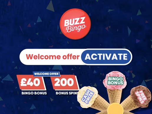 Buzz Bingo Welcome Offer 2026: Get &pound;40 in bingo bonuses & 200 free spins