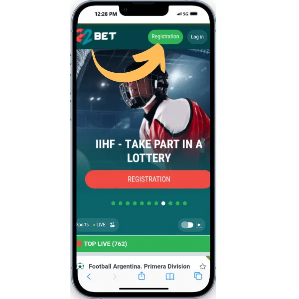 22Bet promo code registration