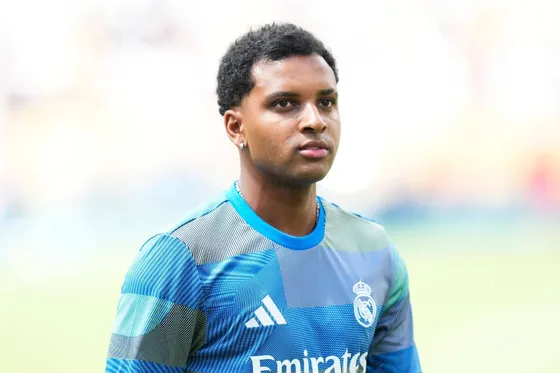 Real Madrid star Rodrygo pictured