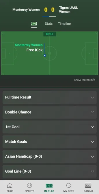 Live Bet on women's football UK