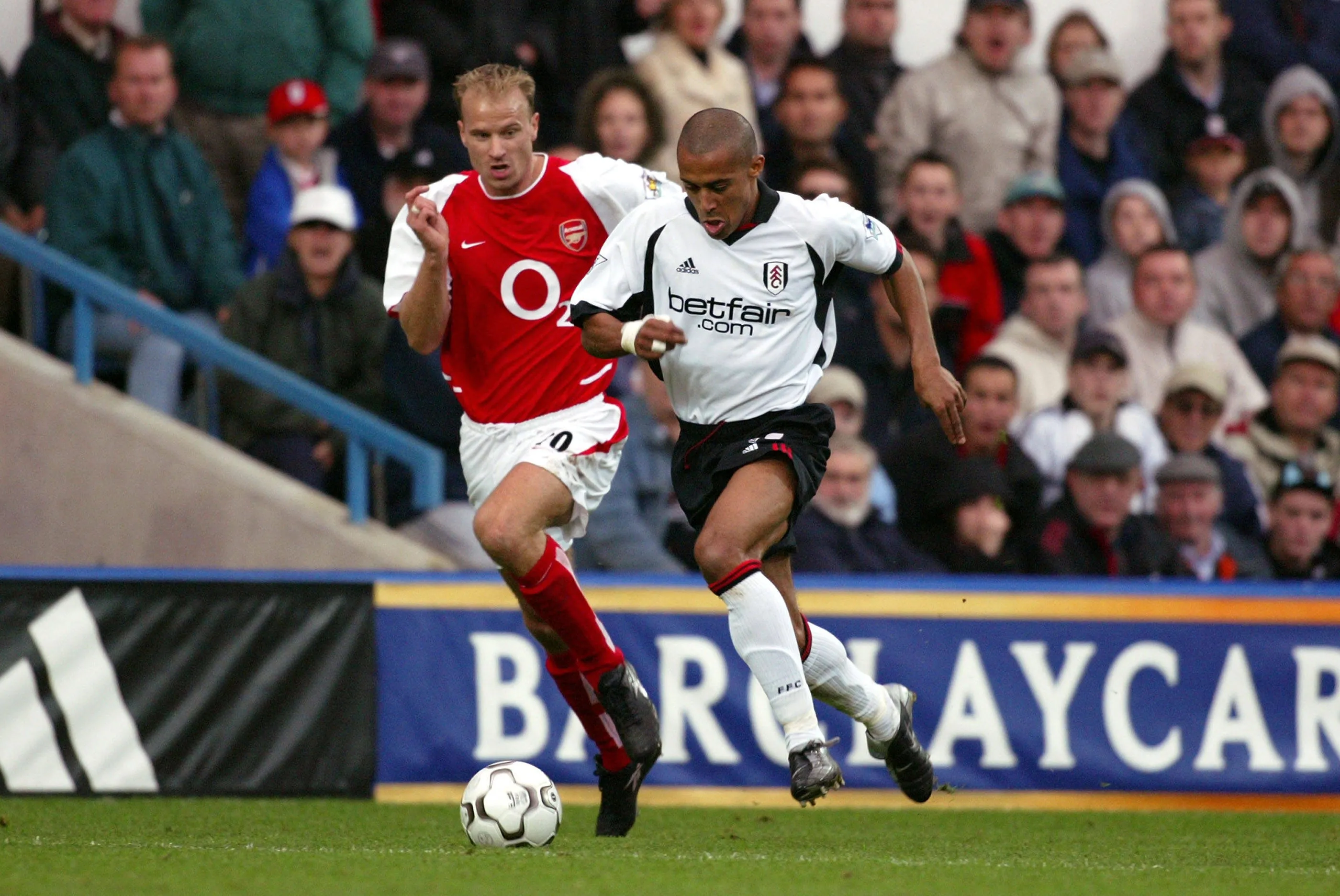 Onderwerp/Subject: Fulham &ndash; Arsenal (0-1) Premier League Reklame: Club/Team/Country: Fulham Arsenal Seizoen/Season: 2002