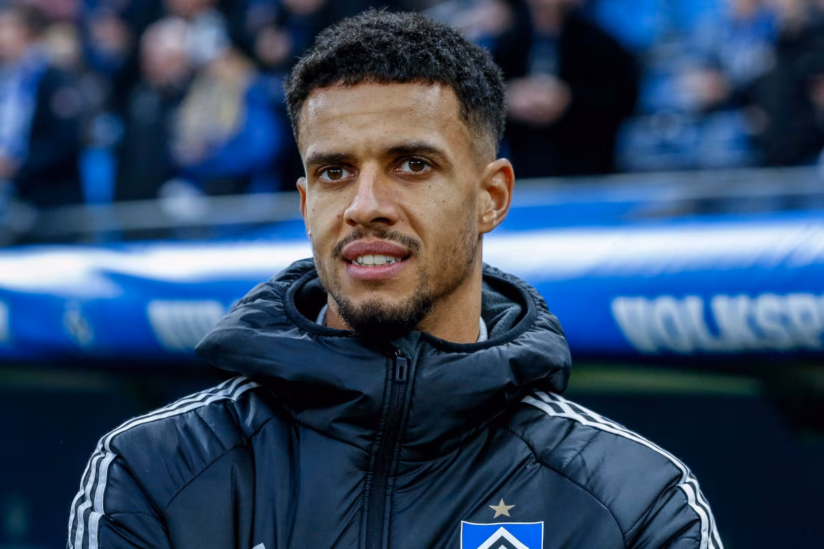 Robert Glatzel pictured in action for Hamburg