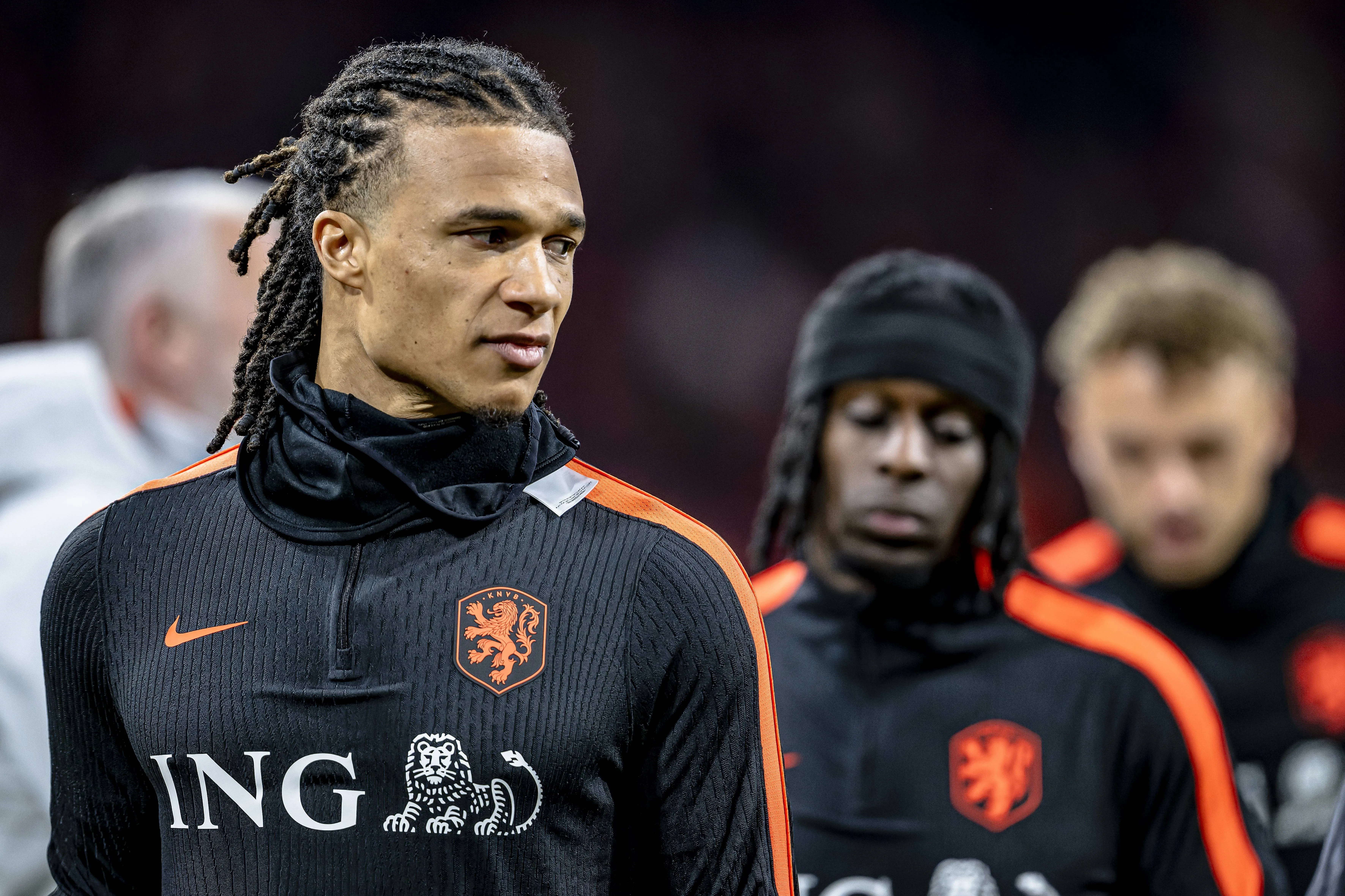 Man City defender Nathan Ake in Netherlands training