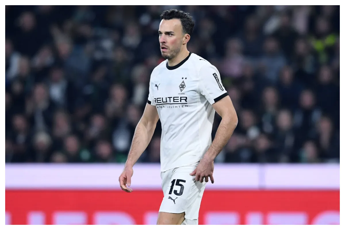 Haris Tabakovic pictured in action for Borussia Monchengladbach