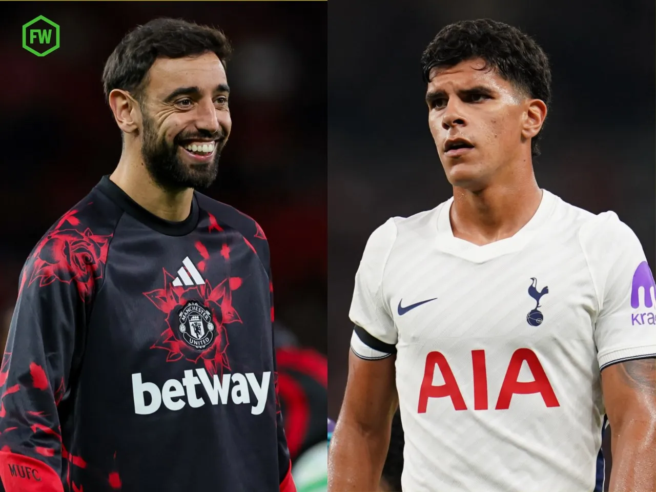 Man United vs Tottenham: How Bruno Fernandes and Mateus Fernandes compare before Premier League clash