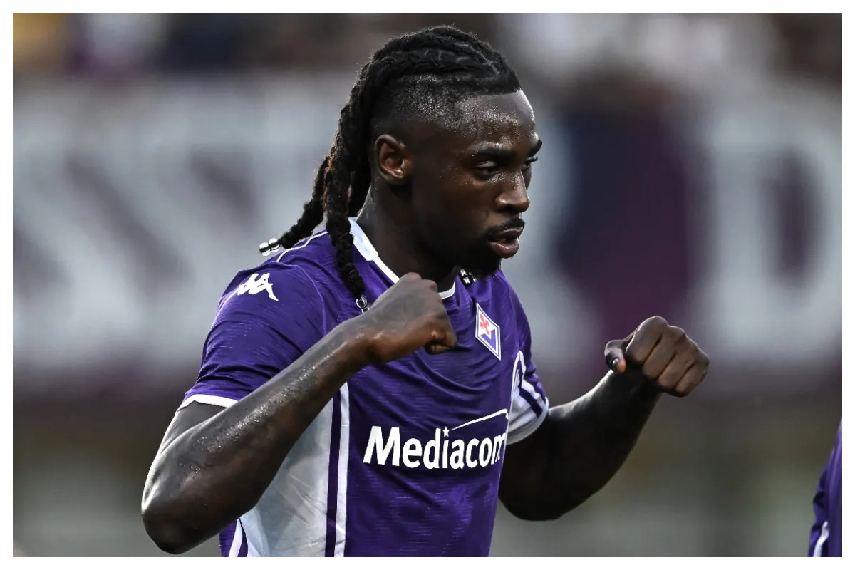 Moise Kean celebrating his goal || Credit - IMAGO / LaPresse