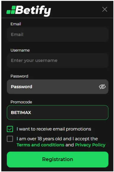 betify promo code