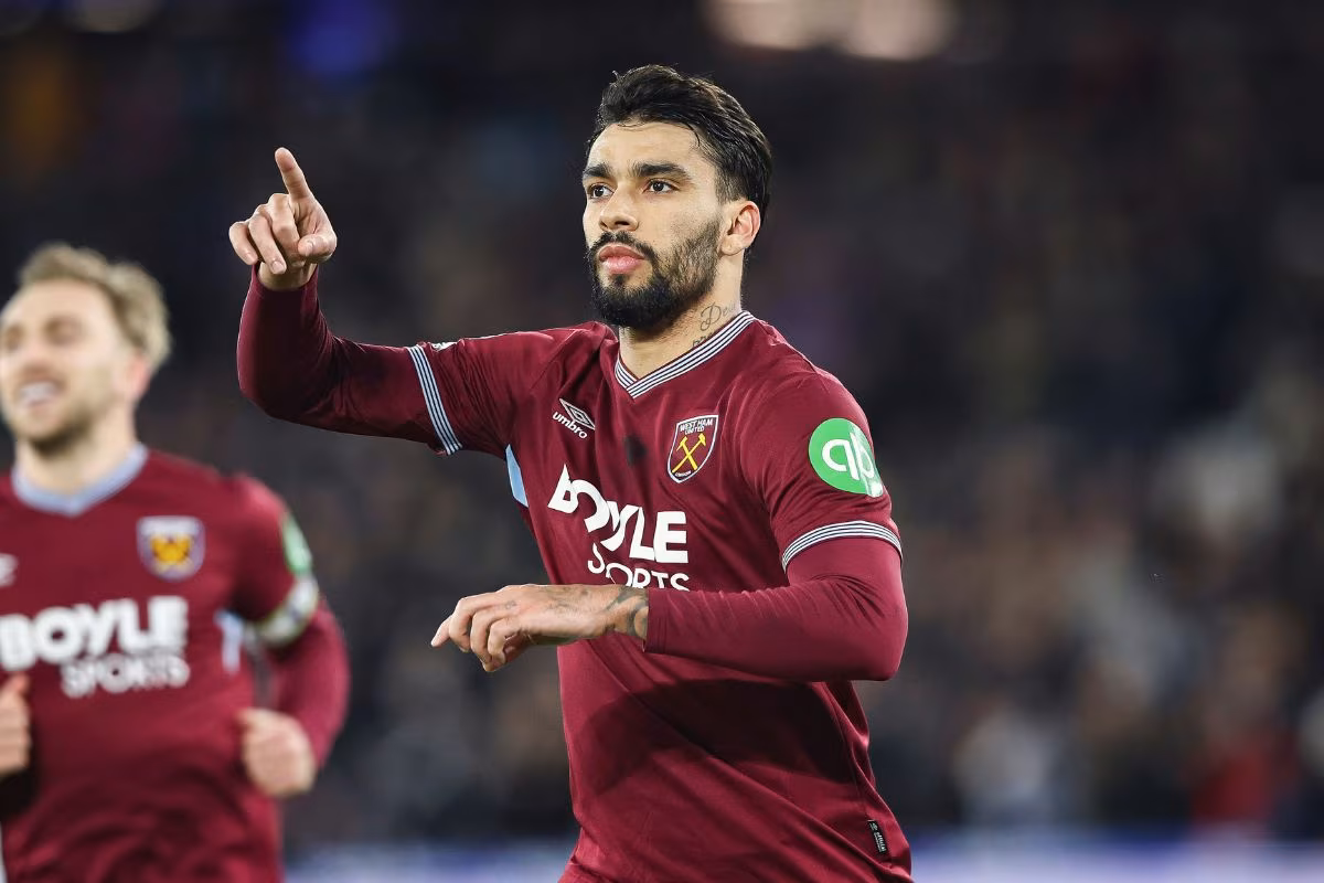 Lucas Paqueta pictured in action for West Ham UnitedAction Plus