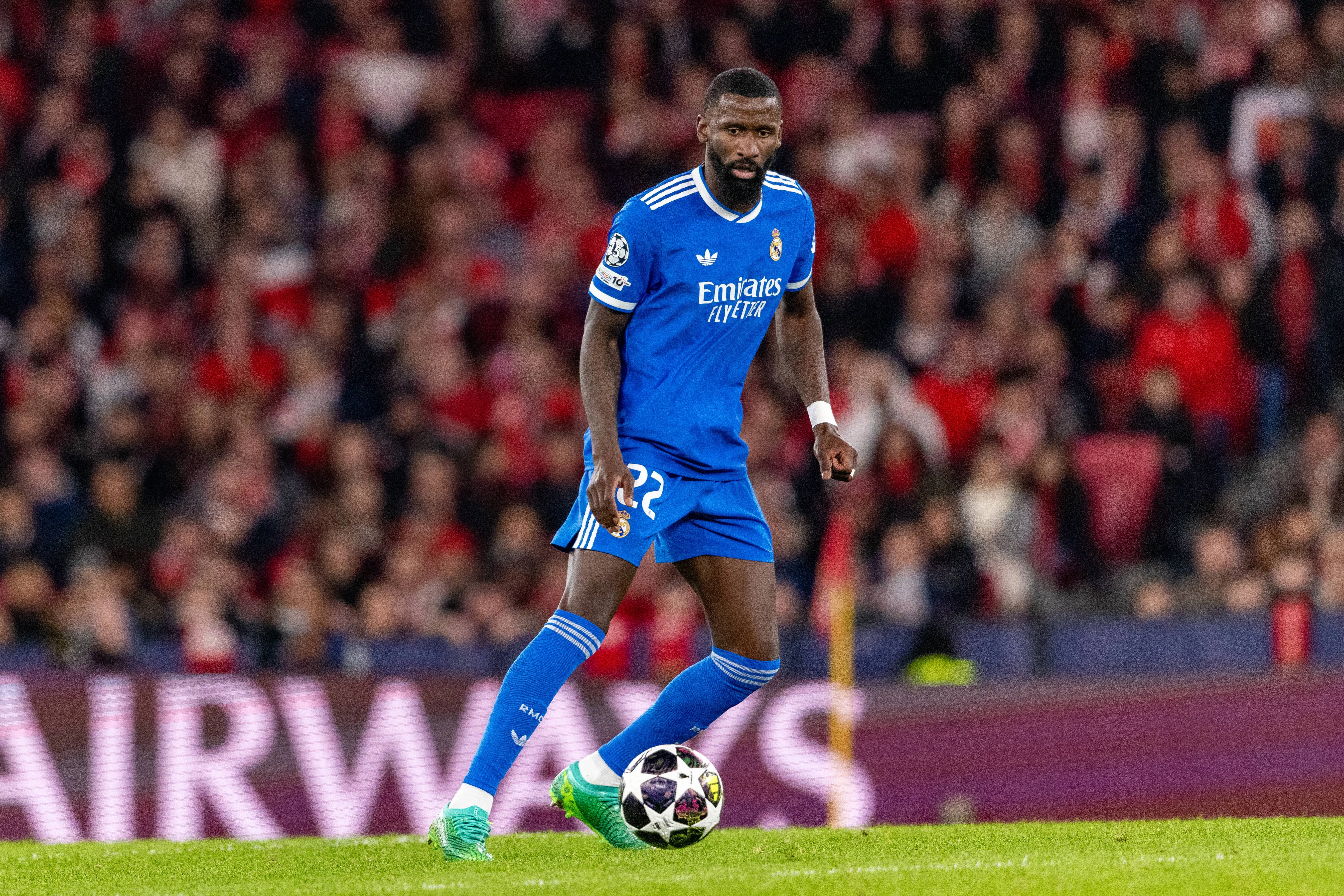 Real Madrid's Antonio Rudiger seen during Champions League clash