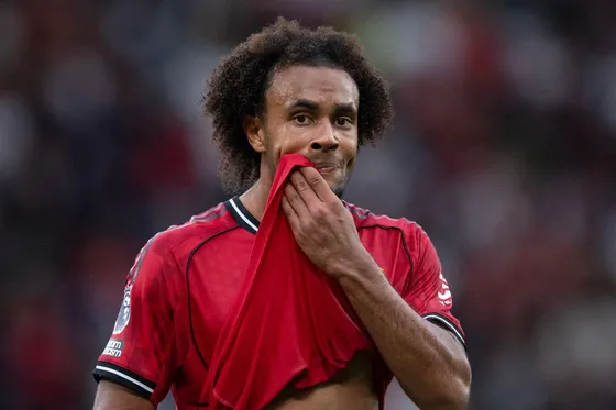 Manchester United forward Joshua Zirkzee pictured.