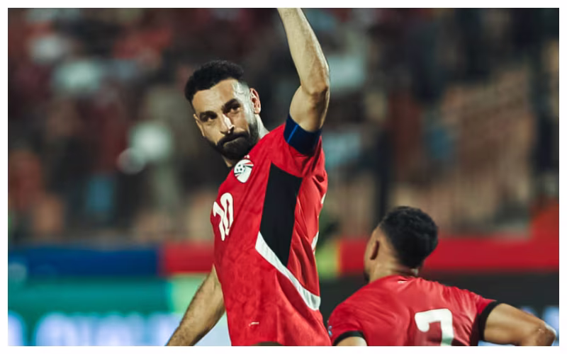 Salah celebrating during the qualifiers || Credit - IMAGO / NurPhoto