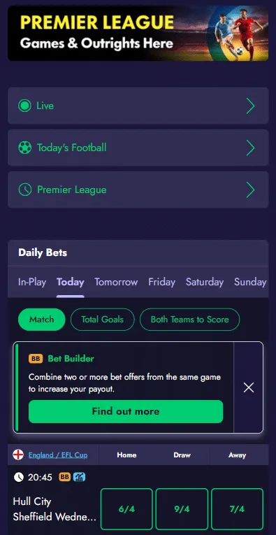 Grosvenor football betting sportsbook odds