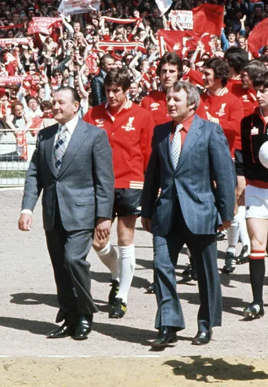 Paisley and Docherty at 1977 FA Cup final