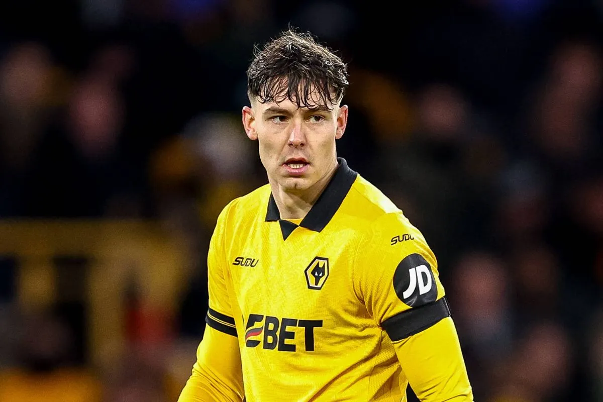 Wolves striker Jorgen Strand Larsen pictured