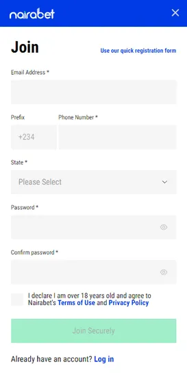 Nairabet full registration