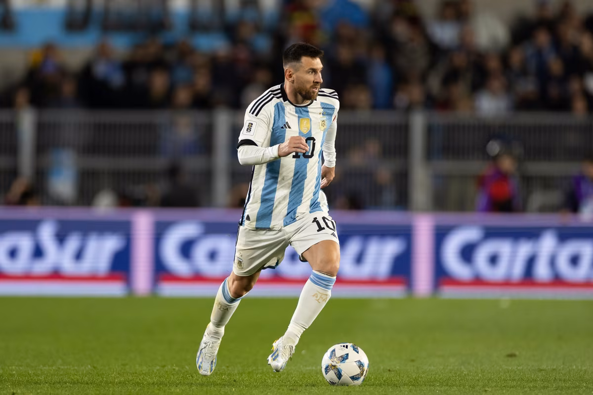 Messi on the ball