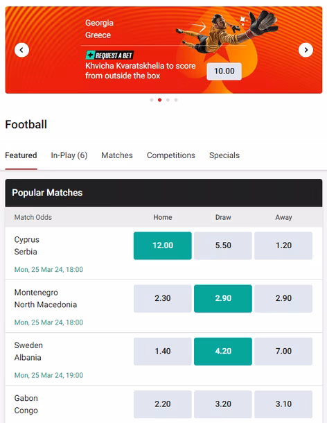 Powerstars UK sports betting odds