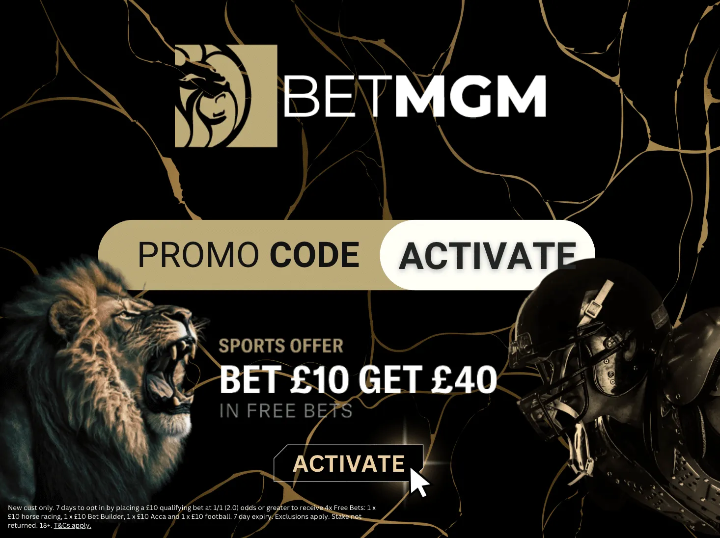 BetMGM Sign Up Offer April 2026: Bet &pound;10 Get &pound;40 Free Bets