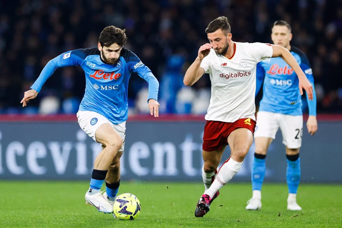 Roma vs Napoli last five H2Hs