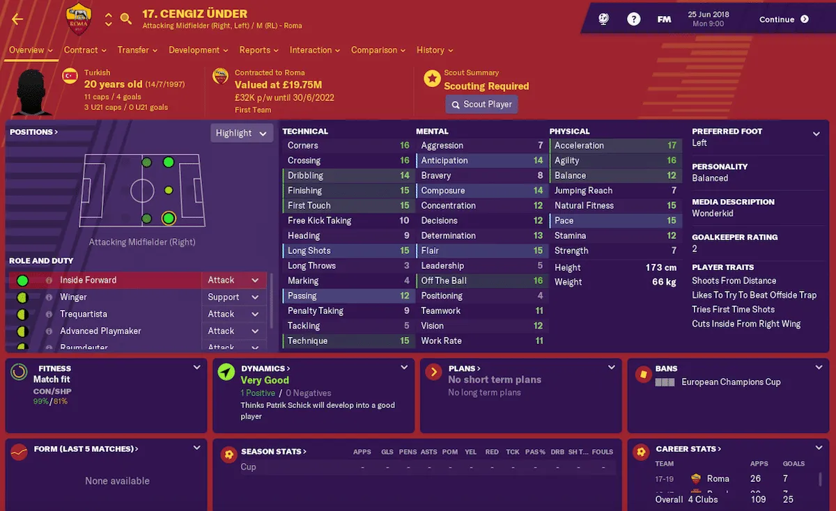 Cengiz &Uuml;nder, Football Manager