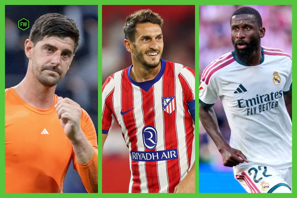 La Liga expiring contracts 2027: Courtois, Rudiger, Koke