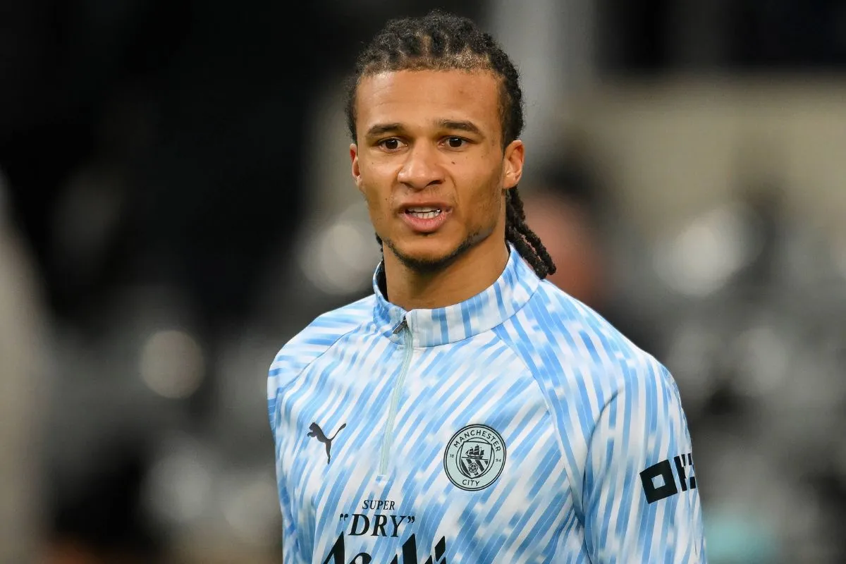 Nathan Ake pictured in action for Manchester City