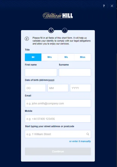 William hill login