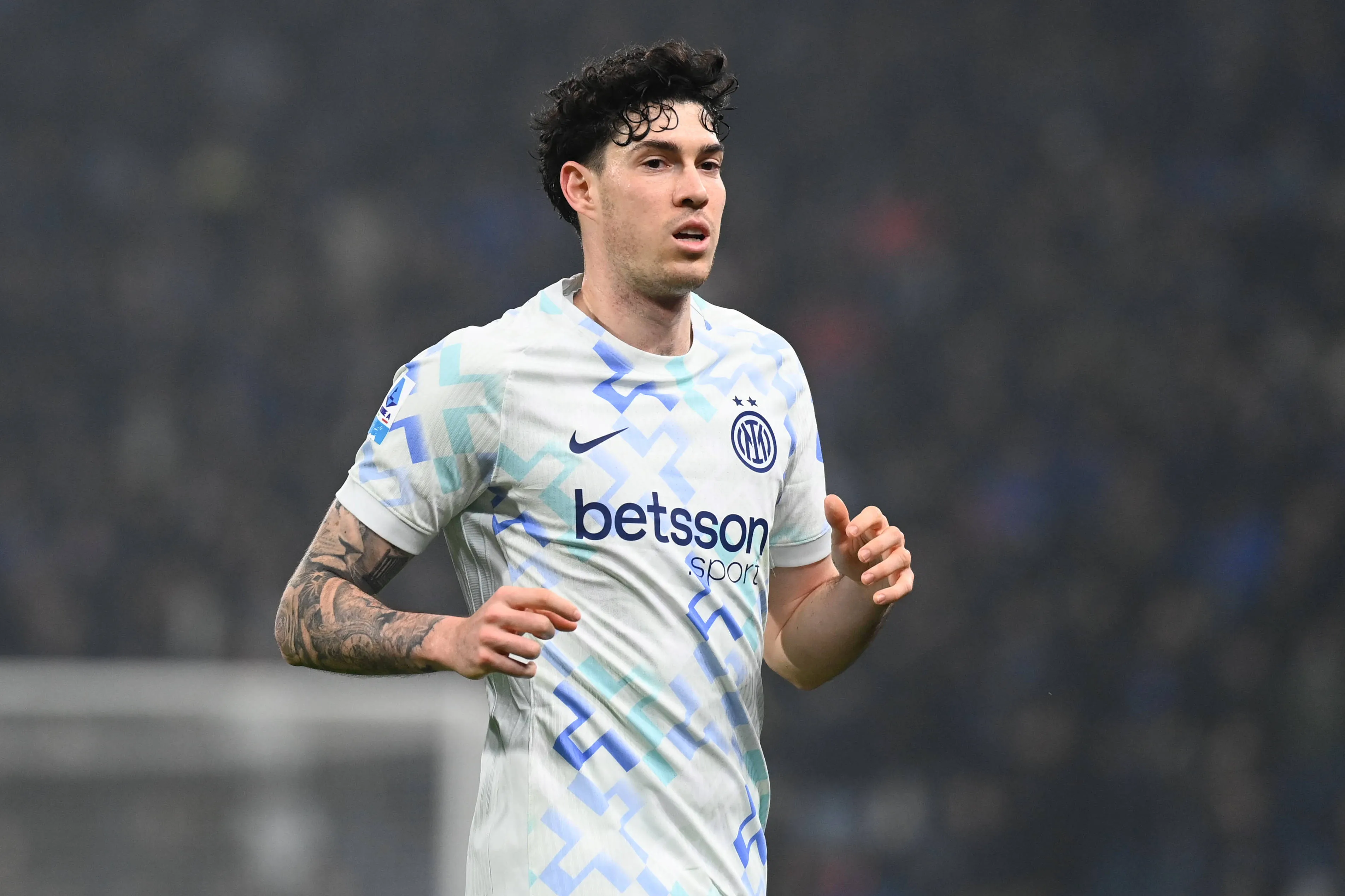 Inter Milan defender Alessandro Bastoni in action