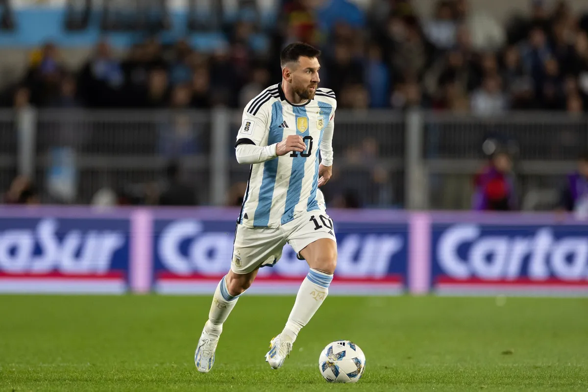 Messi on the ball