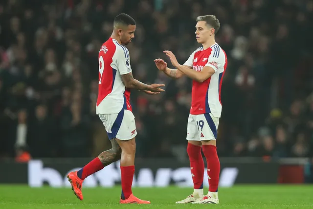 Leandro Trossard and Gabriel Jesus