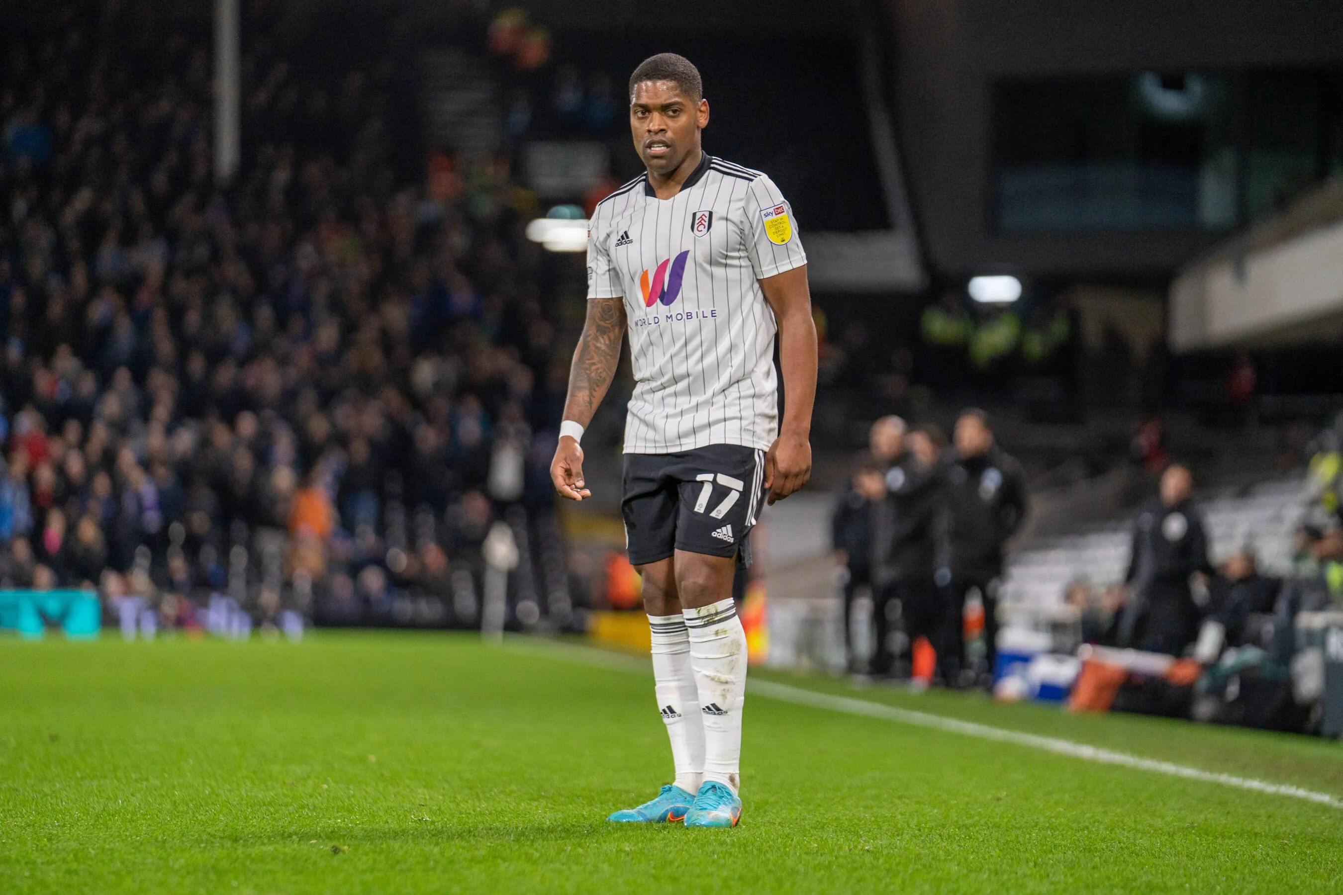 Fulham v Peterborough United EFL Sky Bet Championship 23/02/2022. Fulham midfielder Ivan Cavaleiro (17) during the EFL S