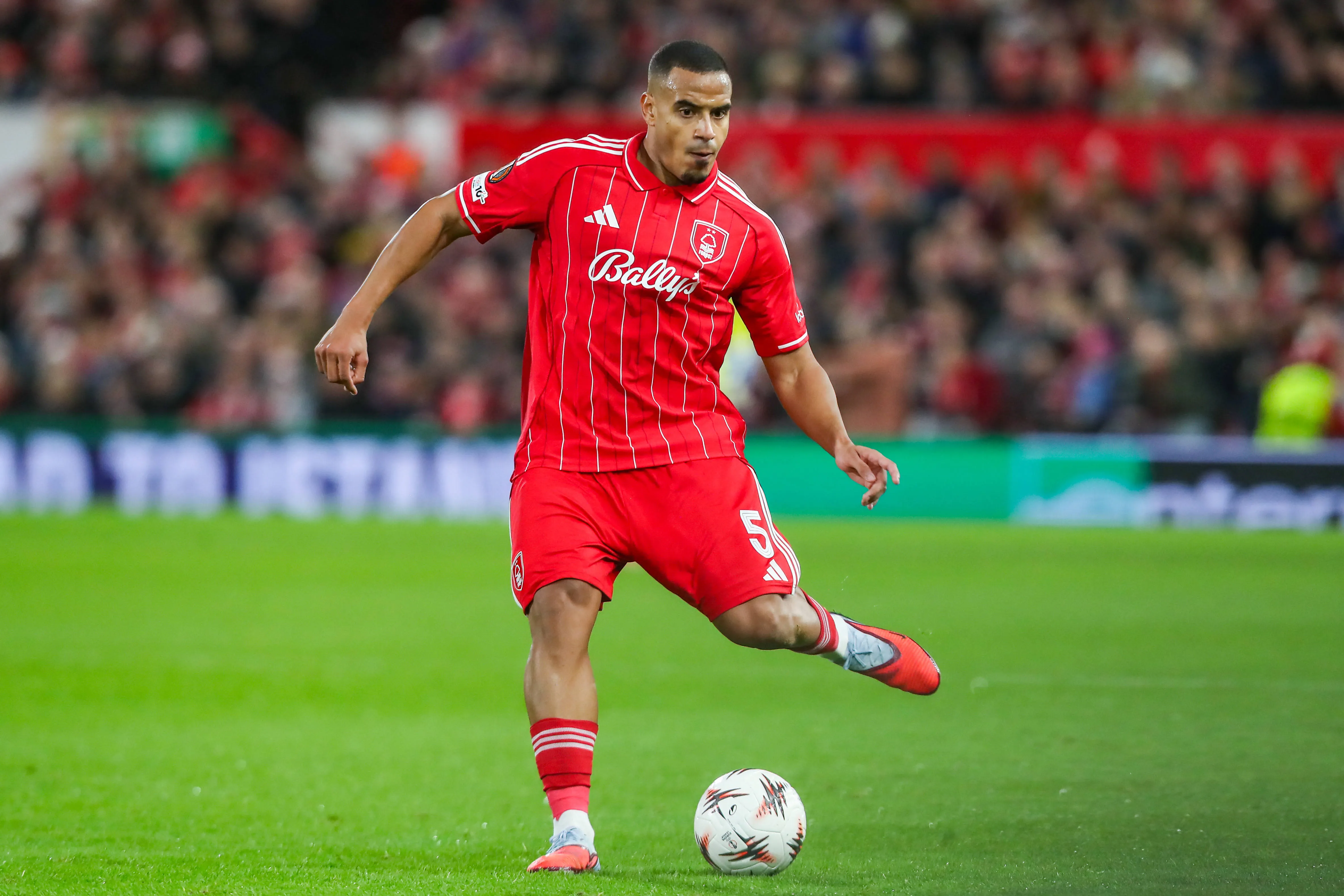 Murillo of Nottingham Forest in action