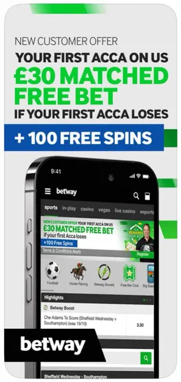 Betway app image from the Apple App store.