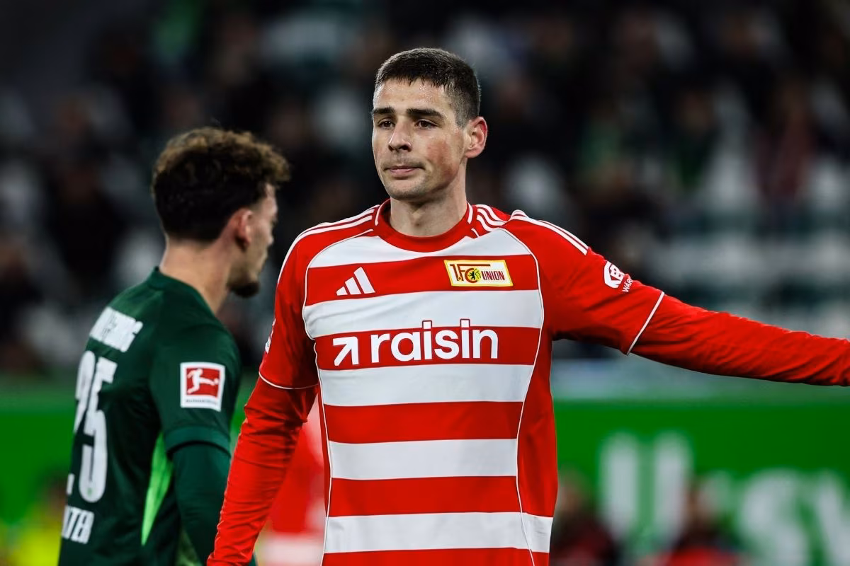 Union Berlin's Andrej Ilic pictured in action