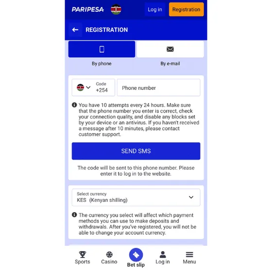 Paripesa site