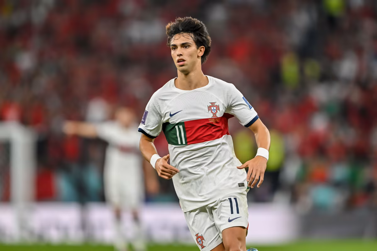 Joao Felix in a Portugal kit