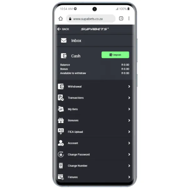 Supabets app payment options