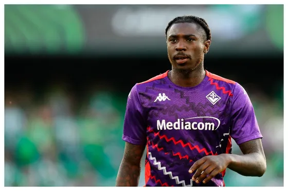 Moise Kean in action for Fiorentina || Credit - Imago
