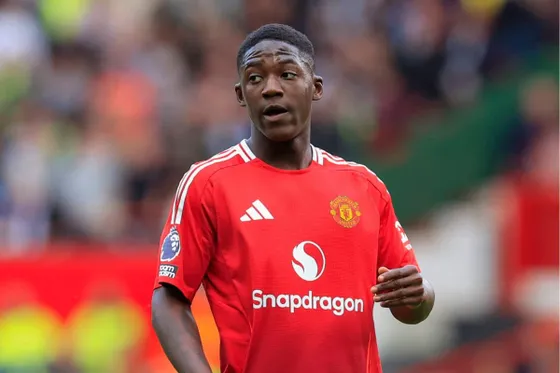 Manchester United's Kobbie Mainoo pictured in action
