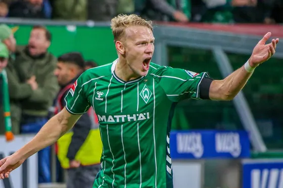 Werder Bremen striker Marco Grull pictured in action. 