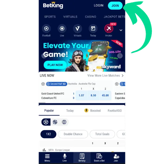 Join to get BetKing free bet