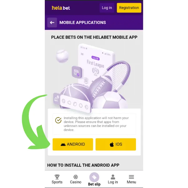 Helabet app download for Android