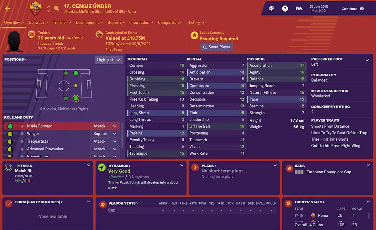 Cengiz &Uuml;nder, Football Manager